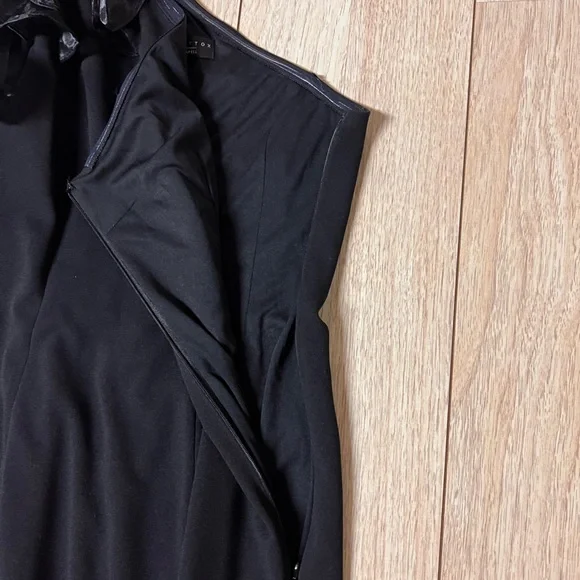 Aidan Mattox by Adrianna Papell Black One Shoulder Gown - Picture 6 of 13